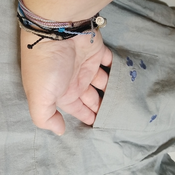 Junk Food x Disney Linen Blend Romper Shortalls Jumper, Women's L - Picture 3 of 8